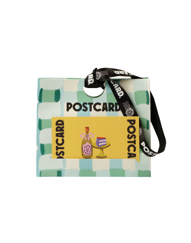 POSTCARD Ribbon Gift Bag