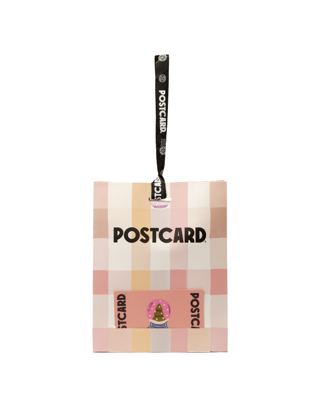 POSTCARD Ribbon Gift Bag