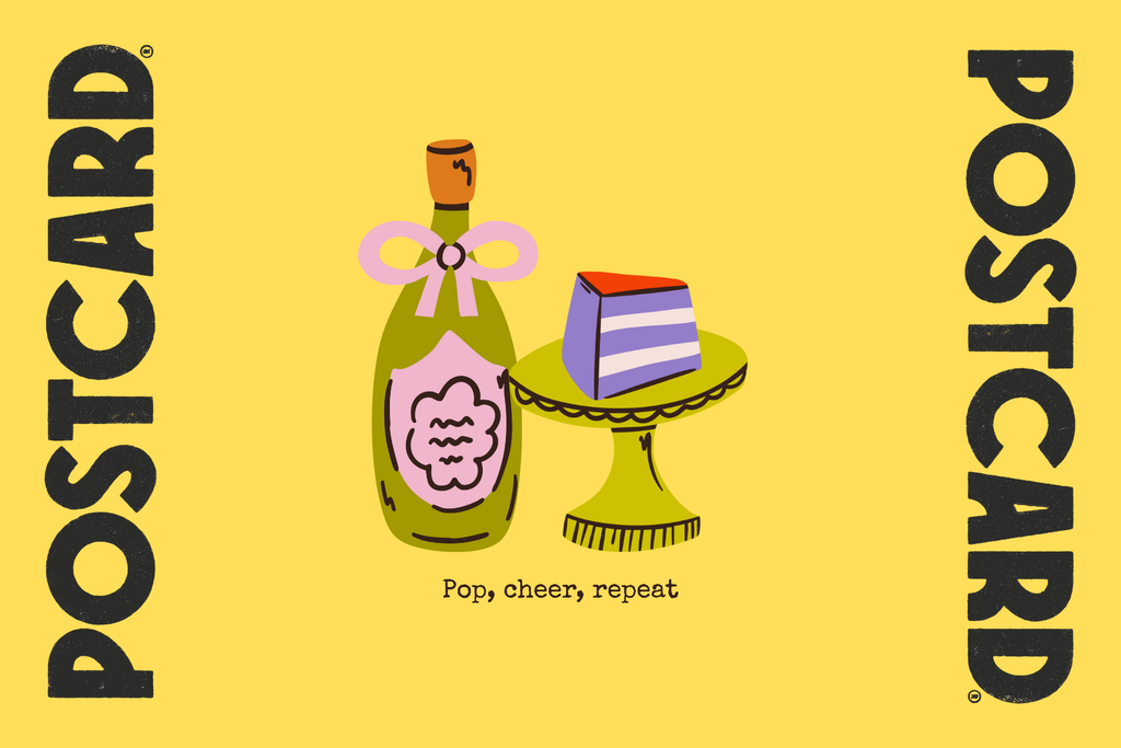 POSTCARD Ribbon Gift Bag