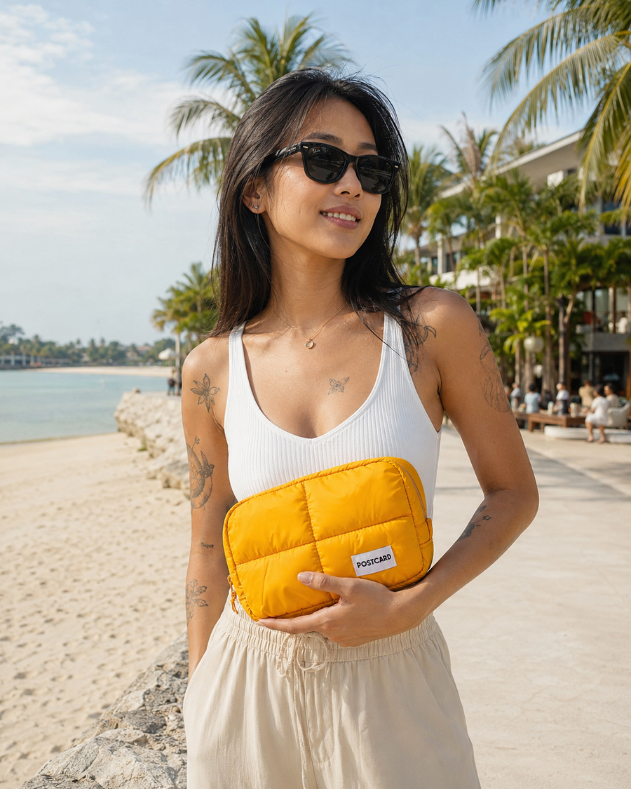 The Summer Yellow pouch, yours for $10