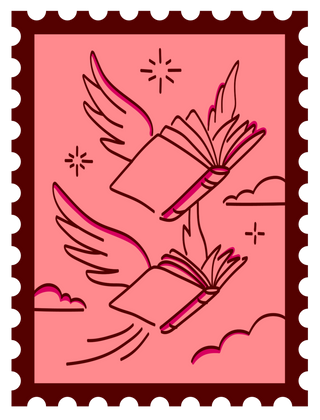 Library Nest stamp