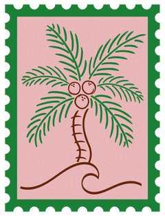 Coconut Beach stamp