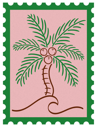 Coconut Beach stamp