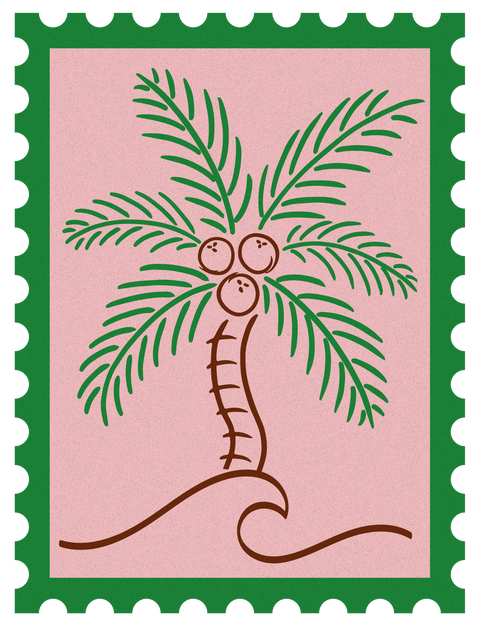Coconut Beach stamp