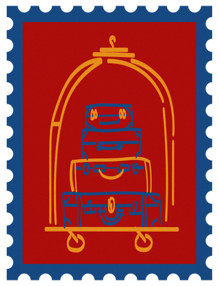 Hotel Lobby stamp