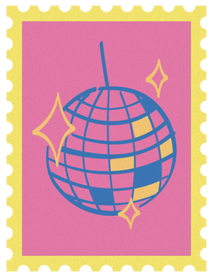 Rooftop Disco stamp