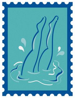 Secluded Lagoon stamp