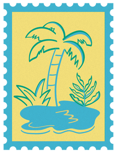 Secret Oasis stamp