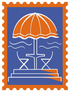 Sunlit Terrace stamp