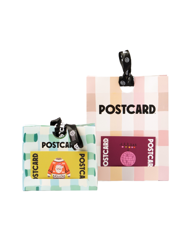 POSTCARD Ribbon Gift Bag